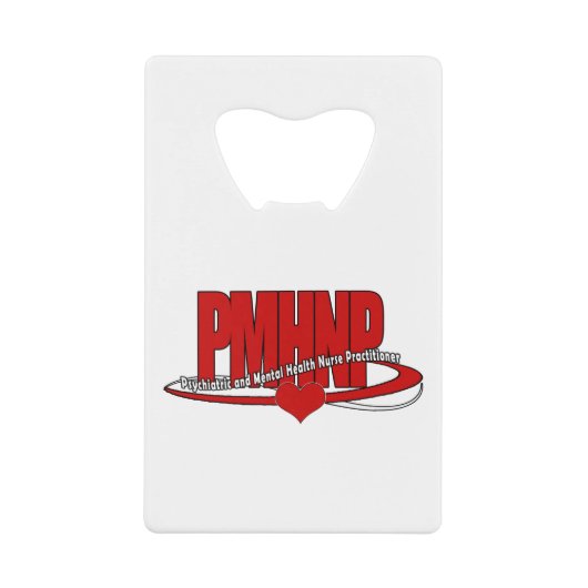 PMHNP精神科精神科メンタルヘルスナース クレジットカード栓抜き (正面)