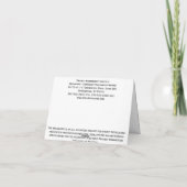 PMI Logo Print Quality, Thank You! サンキューカード (裏面)