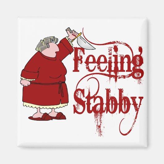 PMSおもしろい Stabby マグネット (正面)