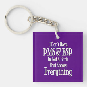 PMSとESPウィメンズユーモア広場キーチェーン キーホルダー