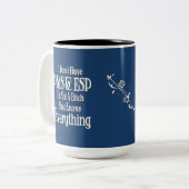 PMSとESP女性ユーモアコーヒーマグカップ2 ツートーンマグカップ (正面左)