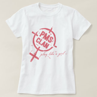 PMSのワイシャツのピンクのロゴ Tシャツ