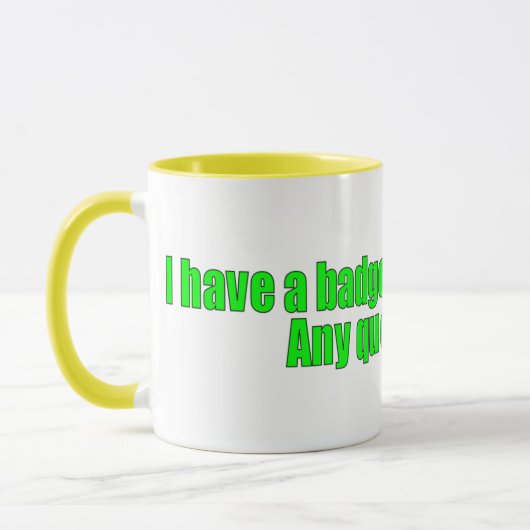 PMSの質問か。 マグカップ (左)