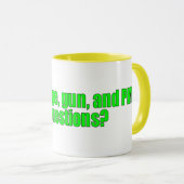 PMSの質問か。 マグカップ (正面右)