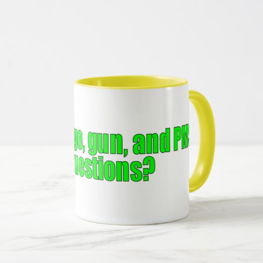 PMSの質問か。 マグカップ (正面右)