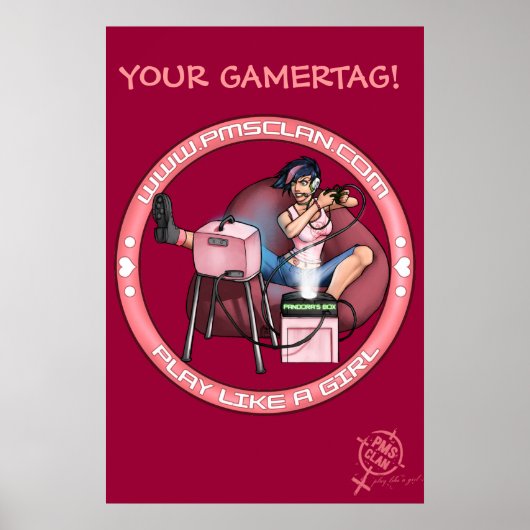 PMSポスター – Pandoraのボックスピンクのロゴ2 ポスター (正面)