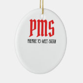 PMS – サタン時代の贈り物を満たおもしろいす準備 セラミックオーナメント (右)