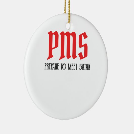 PMS – サタン時代の贈り物を満たおもしろいす準備 セラミックオーナメント (右)