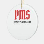 PMS – サタン時代の贈り物を満たおもしろいす準備 セラミックオーナメント (左)