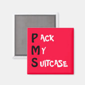 PMS ...スーツケースを梱包 マグネット (正面/裏面)