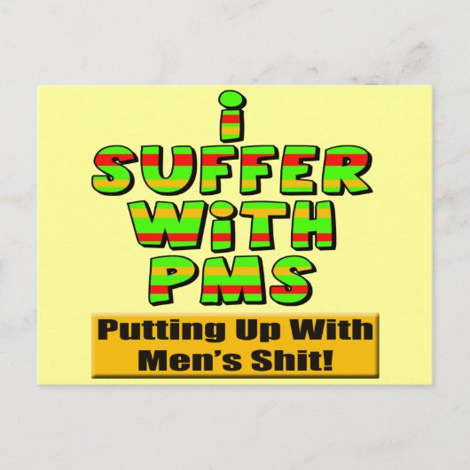 PMS Tおもしろいシャツとプレゼント ポストカード (正面)
