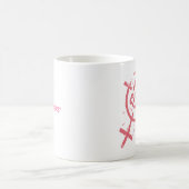 PMSpinklogo、ここのGAMERTAG! コーヒーマグカップ (中央)
