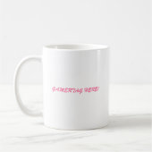 PMSpinklogo、ここのGAMERTAG! コーヒーマグカップ (左)