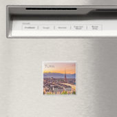 PMT001 TURIN at sunset - Piedmont – イタリア – 冷蔵庫 マグネット (インサイチュ (食洗機))