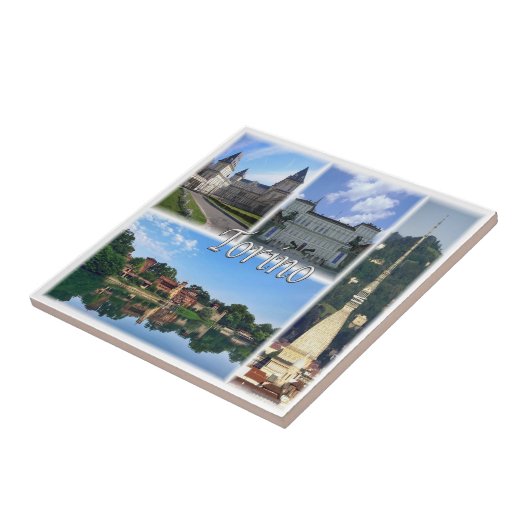 PMT004トリノ，モザイク，ピエモンテ，イタリア， タイル (側面)