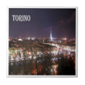 PMT005 TURIN at Night, Piedmont，イタリア， タイル (正面)