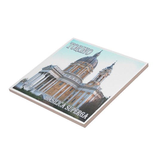 PMT007 TURIN Basilica Superga，イタリア， タイル (側面)