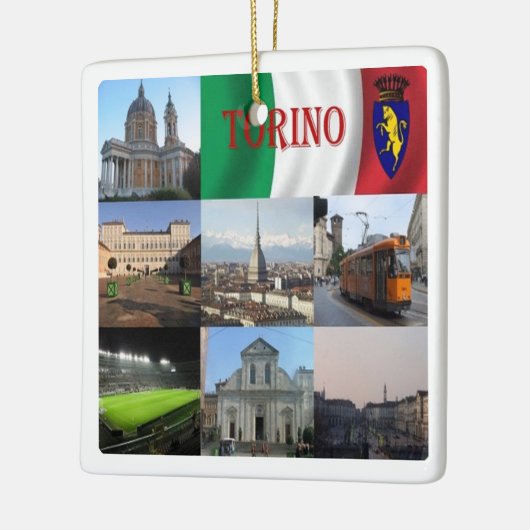 PMT012トリノ,モザイク,ピエモンテ,イタリア, セラミックオーナメント (左)
