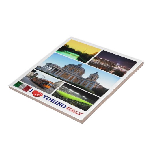 PMT015 TURIN I Love，モザイク，イタリア， タイル (側面)