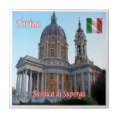 PMT018 TURIN Basilica of Superga，イタリア， タイル (正面)