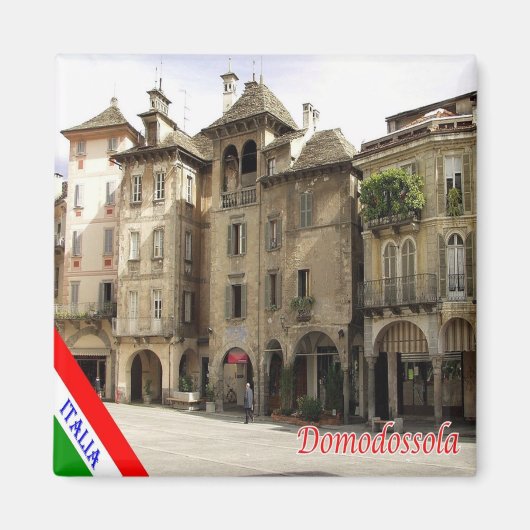 PMT023 DOMODOSSOLA, Piedmont，イタリア，冷蔵庫 マグネット (正面)