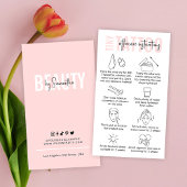 PMUアーティストタトゥー指示気に後のピンク 名刺