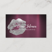 PMUマイクロブレーディングアーティスきらめくト銀金ゴールド 名刺 (正面)