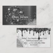 PMU MICROBLADINGアーティストきらめくバラビジネスCa 名刺 (正面/裏面)