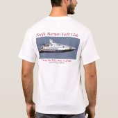 PMYC飲むためにエリートの大会! ヨットを使って Tシャツ (裏面)