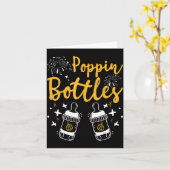 Pn Bottles For New Year Cu Er Nurse Christmas Baub カード (黄色い花)