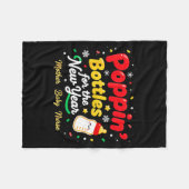 Pn’ Bottles For The New Year Christmas Nurse Mom & フリースブランケット (正面(横))