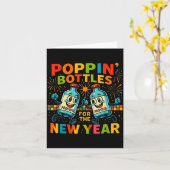 Pn’ Bottles For The New Year Funny Nurse Medical G カード (黄色い花)