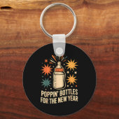 Pn Bottles For The New Year Happy New Year Mother キーホルダー (正面)