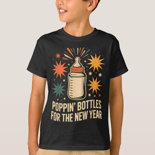 Pn Bottles For The New Year Happy New Year Mother  Tシャツ (正面)