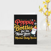 Pn Bottles For The New Year Mother Baby Nurse  カード (黄色い花)