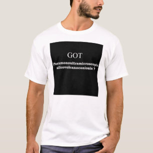 Pneumonoultramicroscopicsilicovolcanoconiosis Tシャツ