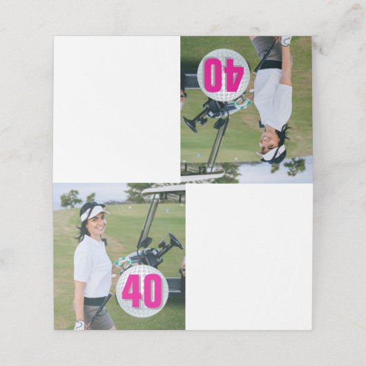 PNKレディーゴルフパーティープラン折り畳み座席表 プレイスカード (外部開封)