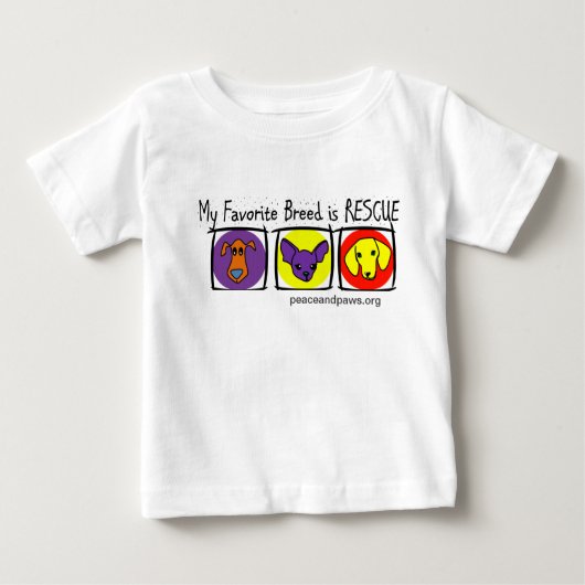 PNPの子供たち私のお気に入りの品種は救出される ベビーTシャツ (正面)