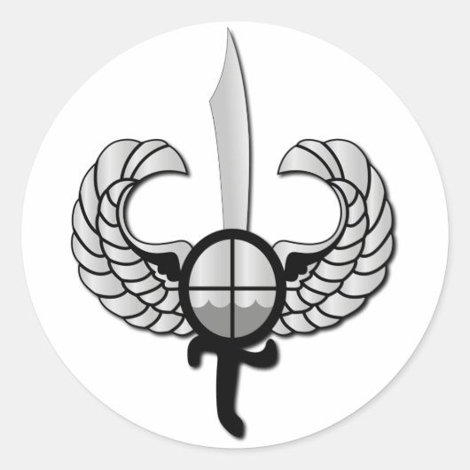 PNP特殊作用力バッジ(文字なし) ラウンドシール (正面)