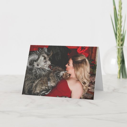 PNWクランプス 折りたたみ ホリデー カード (正面)