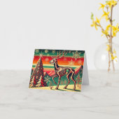 PNWホリディグリーティング カード (黄色い花)