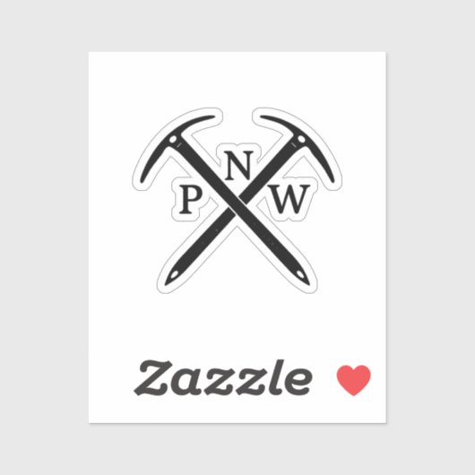 PNW アイスアックス ステッカー シール (シート)