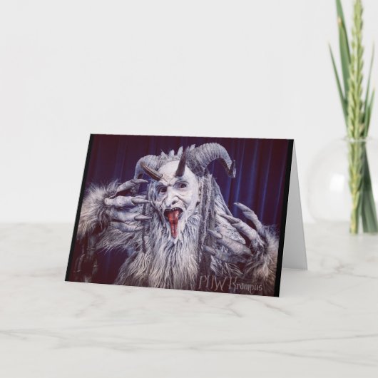 PNW クランプス 折りたたみ ホリデー カード (正面)