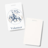 pnwrhaボランティア バッジ (正面＆裏面)