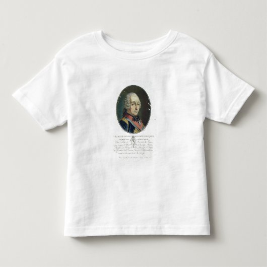 「PoからのチャールズルイAuguste Fouquet (1684-1761年) トドラーTシャツ (正面)