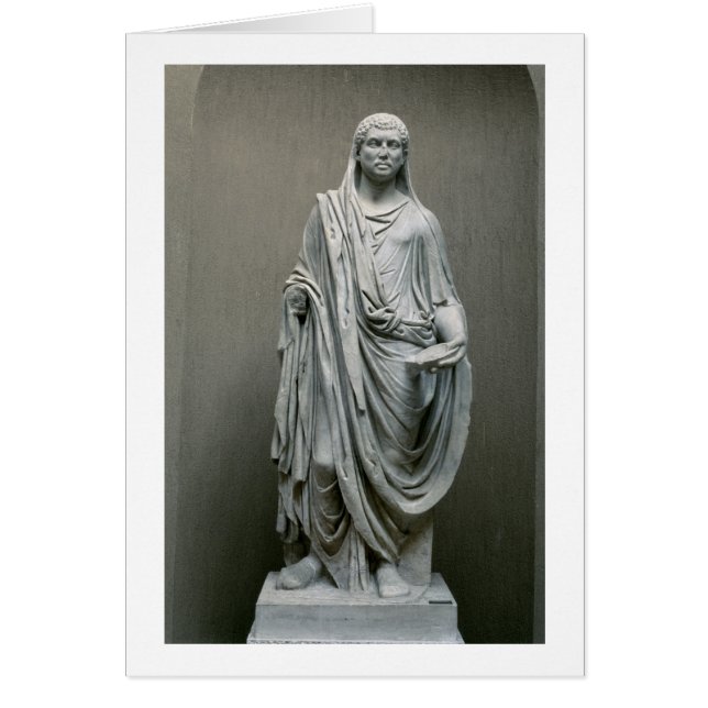 Poとして皇帝Maxentius (306-312広告)の彫像 (正面)