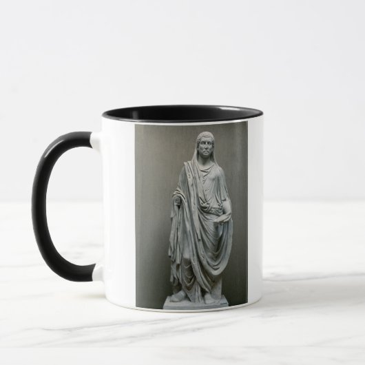 Poとして皇帝Maxentius (306-312広告)の彫像 マグカップ (左)