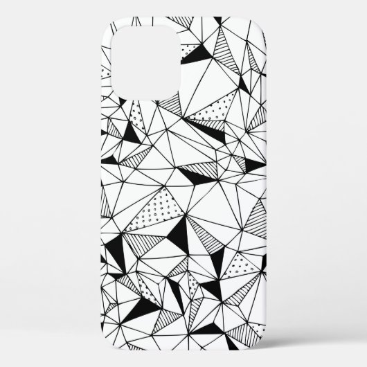 poの手描き抽象芸術幾何学背景 Case-Mate iPhoneケース (裏面)