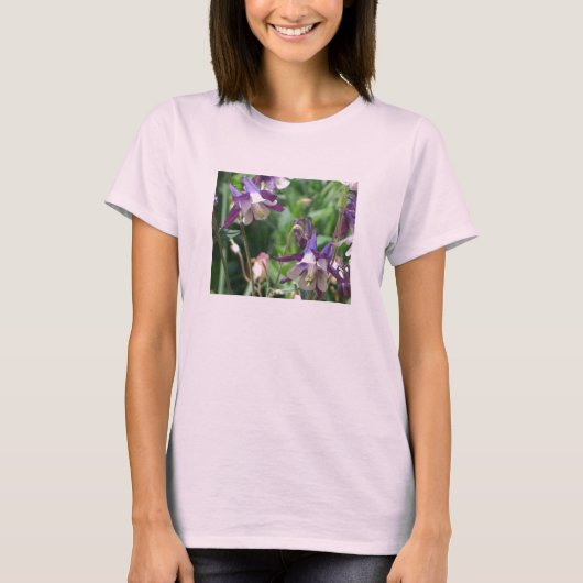 PO-オダマキ(植物)のワイシャツ Tシャツ (正面)