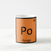 Po - ポタージュ化学周期表記号 コーヒーマグカップ (中央)